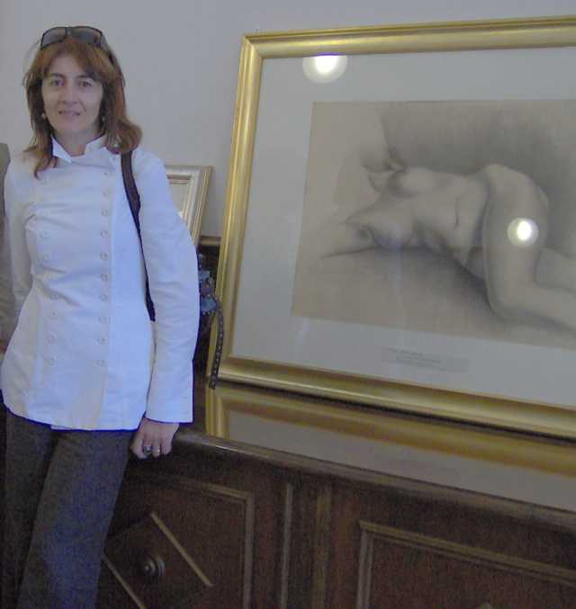 La prof.ssa Tonina Cecchetti, curatrice della mostra